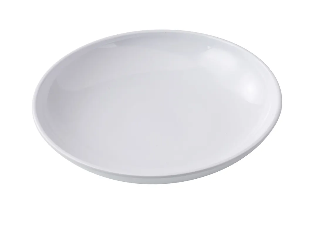 Yanco CO-411 Melamine Bowl, 11" Diameter, 36 oz White Coupe Pattern, Dishwasher Safe - Dozen