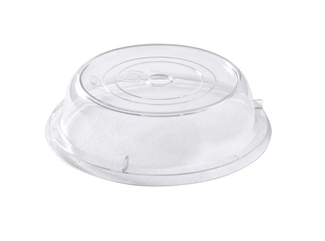 Yanco COV-110 Plate Cover, Round 7-1/2" x 10-1/2" x 2-5/8" Clear Polypropylene, 10" Plates - Dozen