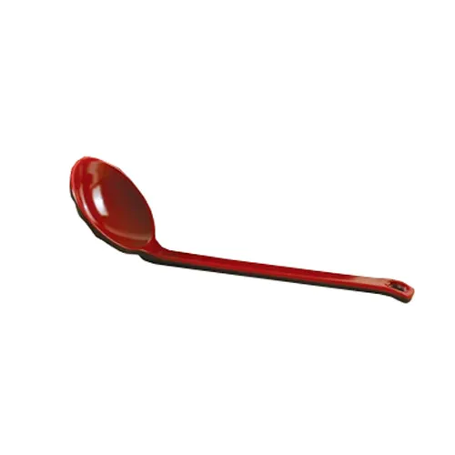 Yanco CR-7003 Two-Tone Spoon, 8-1/2" L x 2-3/4" W, Melamine, Black/Red, Dishwasher Safe - Dozen