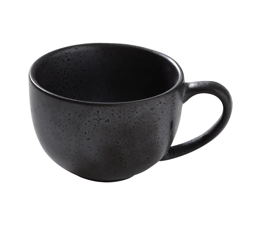 Yanco DB-001 - Dark Bronze Porcelain Cup, 7 oz (3½" L x 2½" H), Microwave Safe - Dozen