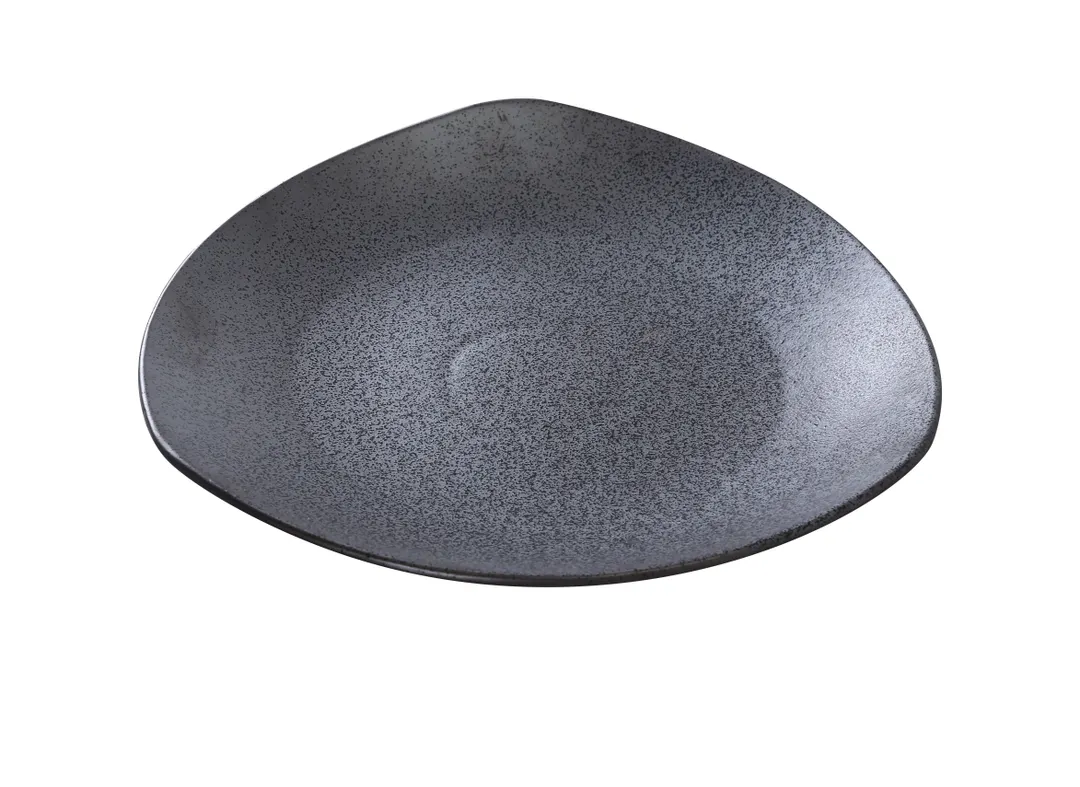 Yanco DB-212 - Diamond Black Triangular Plate, 12" x 1-3/4" H, Porcelain, Bronze, Safe - Dozen