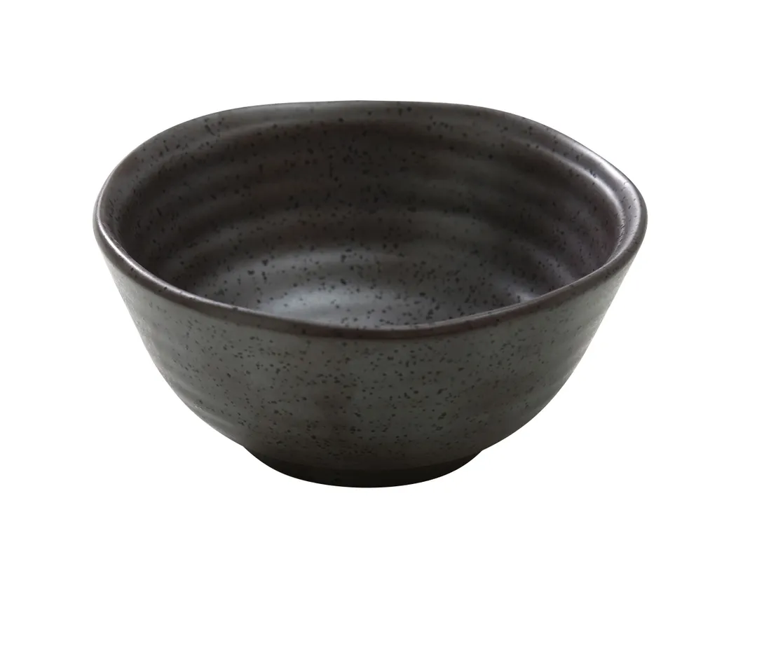 Yanco DB-3105 Miso Soup Bowl, 8 oz (4½" Dia.), Porcelain, Dark Bronze Dishwasher Safe- 1 Dozen