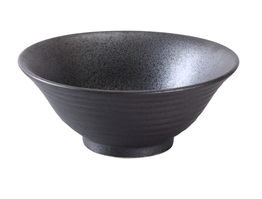 Yanco DB-3107 Black Ramen Bowl, 30 oz (7‑1/2" Dia × 3‑1/4" H), Porcelain, Dark Bronze - Dozen