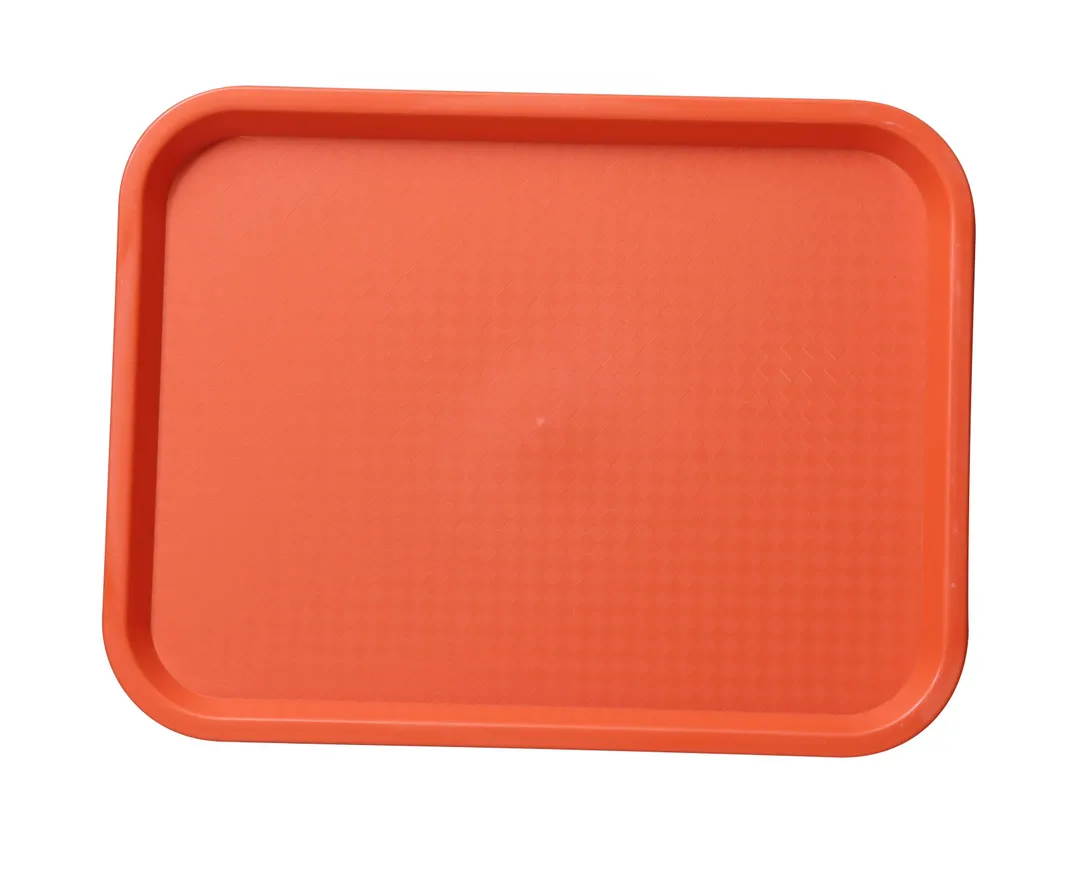 Yanco FT-14OR - Fast Food Tray, Rectangular 14" x 10", Melamine, Orange, Dishwasher Safe - Dozen
