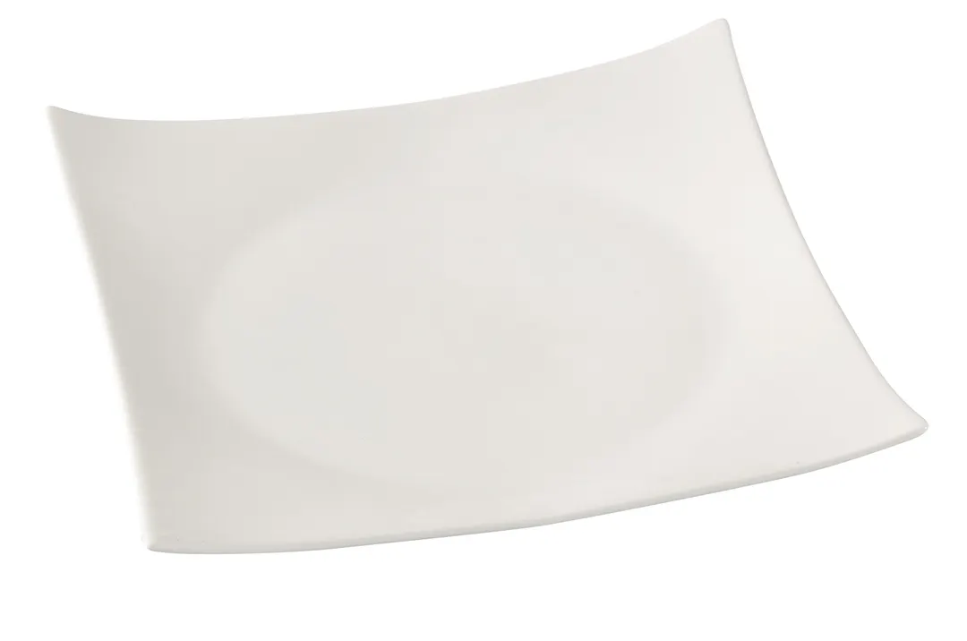 Yanco FU-105 - Sushi Plate, 4-1/2" x 4-1/2" Porcelain, Bone White, Dishwasher Safe - Dozen