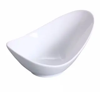 Yanco FU-508 – Fuji Fortune Oval Bowl, 8" , 18 oz, Bone White Porcelain, General Use - Dozen