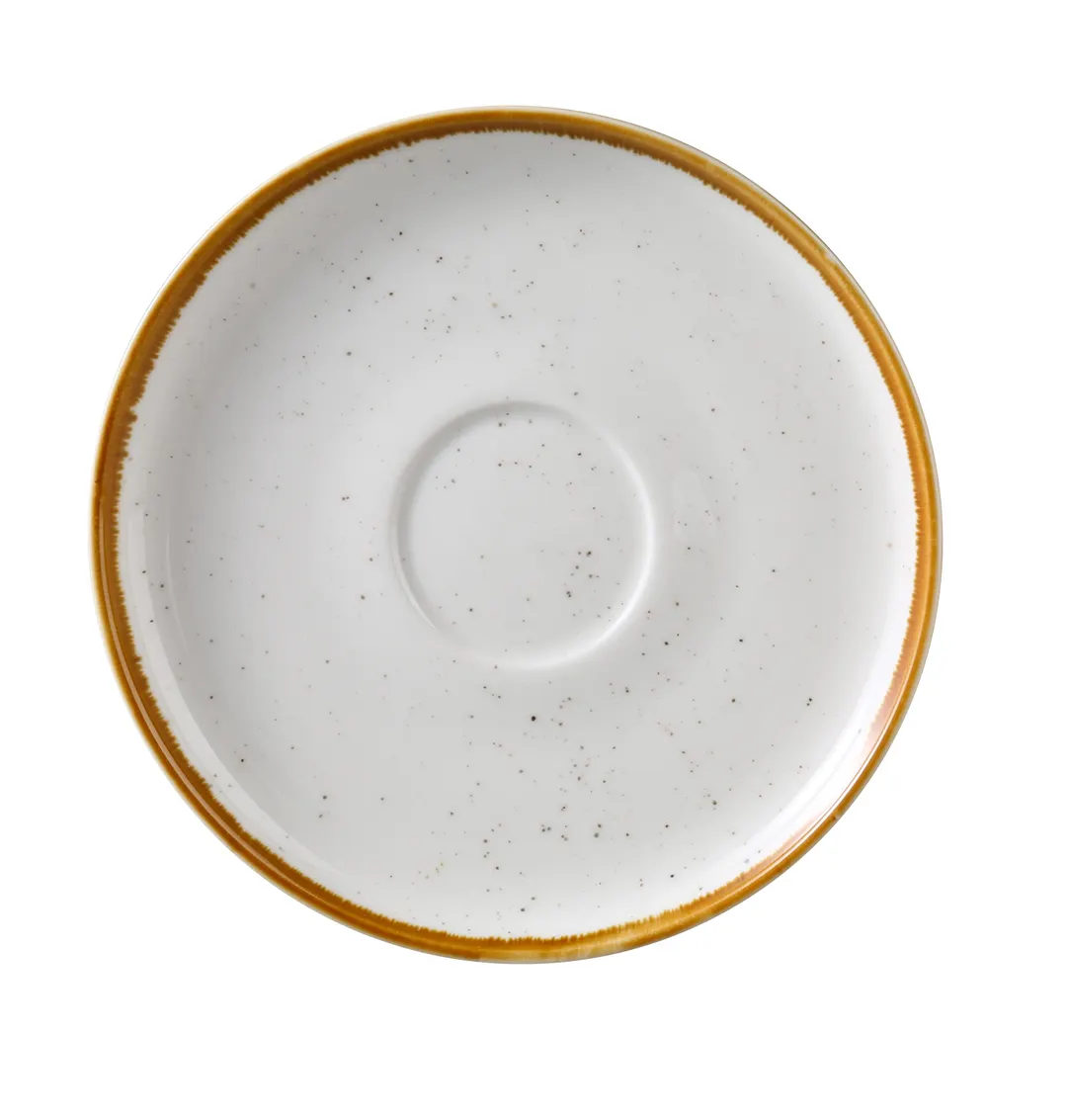 Yanco GL-002 - White Round China Saucer 6.5" Dia x 0.5" H, Dishwasher/Microwave Safe - Dozen