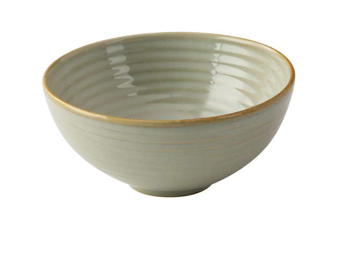 Yanco GO-505 - Golden Cereal Bowl, 5-3/4" Dia x 2-3/4" H, 15 Oz Porcelain, Gold Rim - Dozen