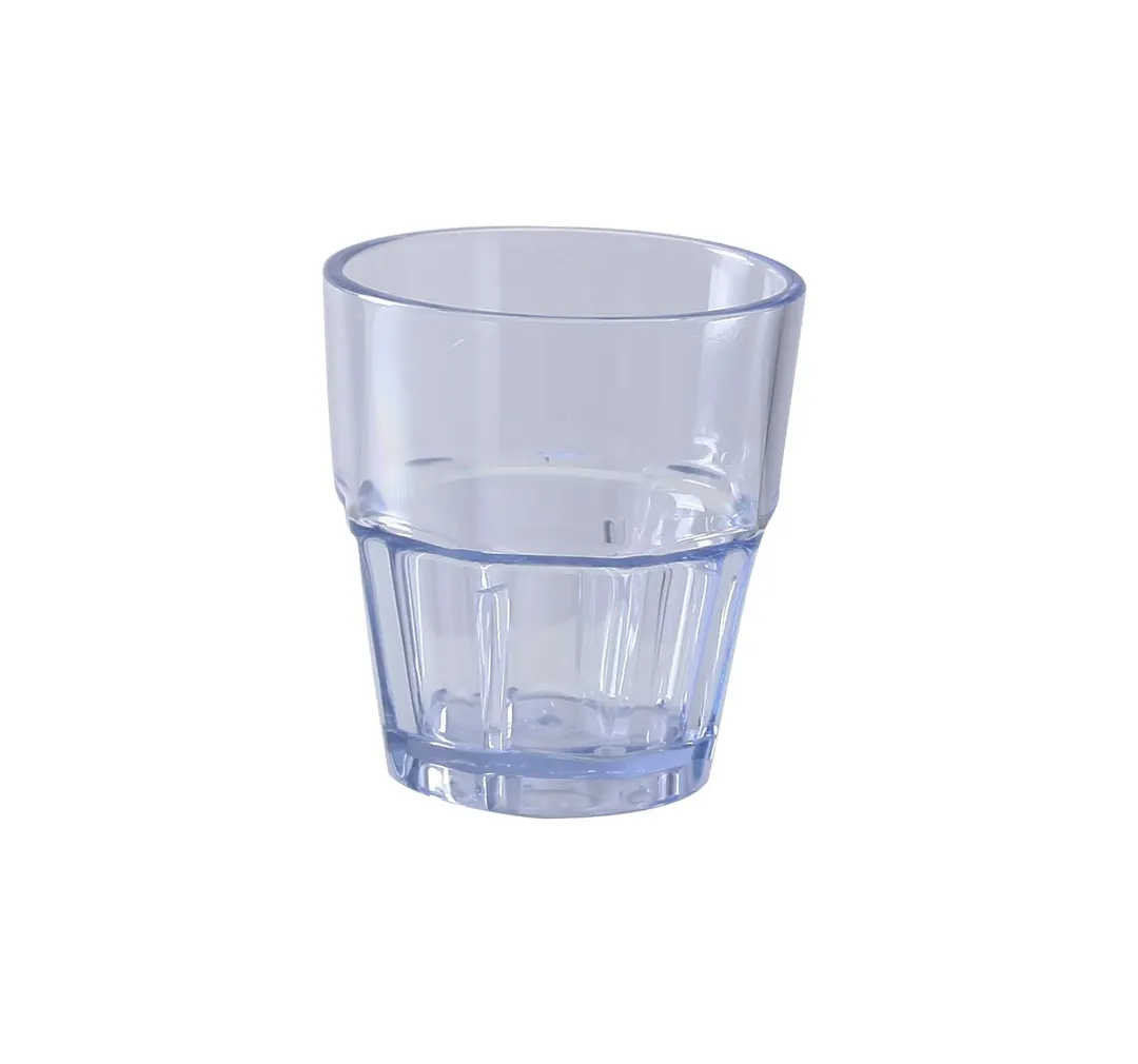 Yanco HA-005 - Hawaii Rocks Plastic Barware, 5‑Oz Clear SAN Plastic, 2‑3/4" Dia x 3" H, 1 Dozen