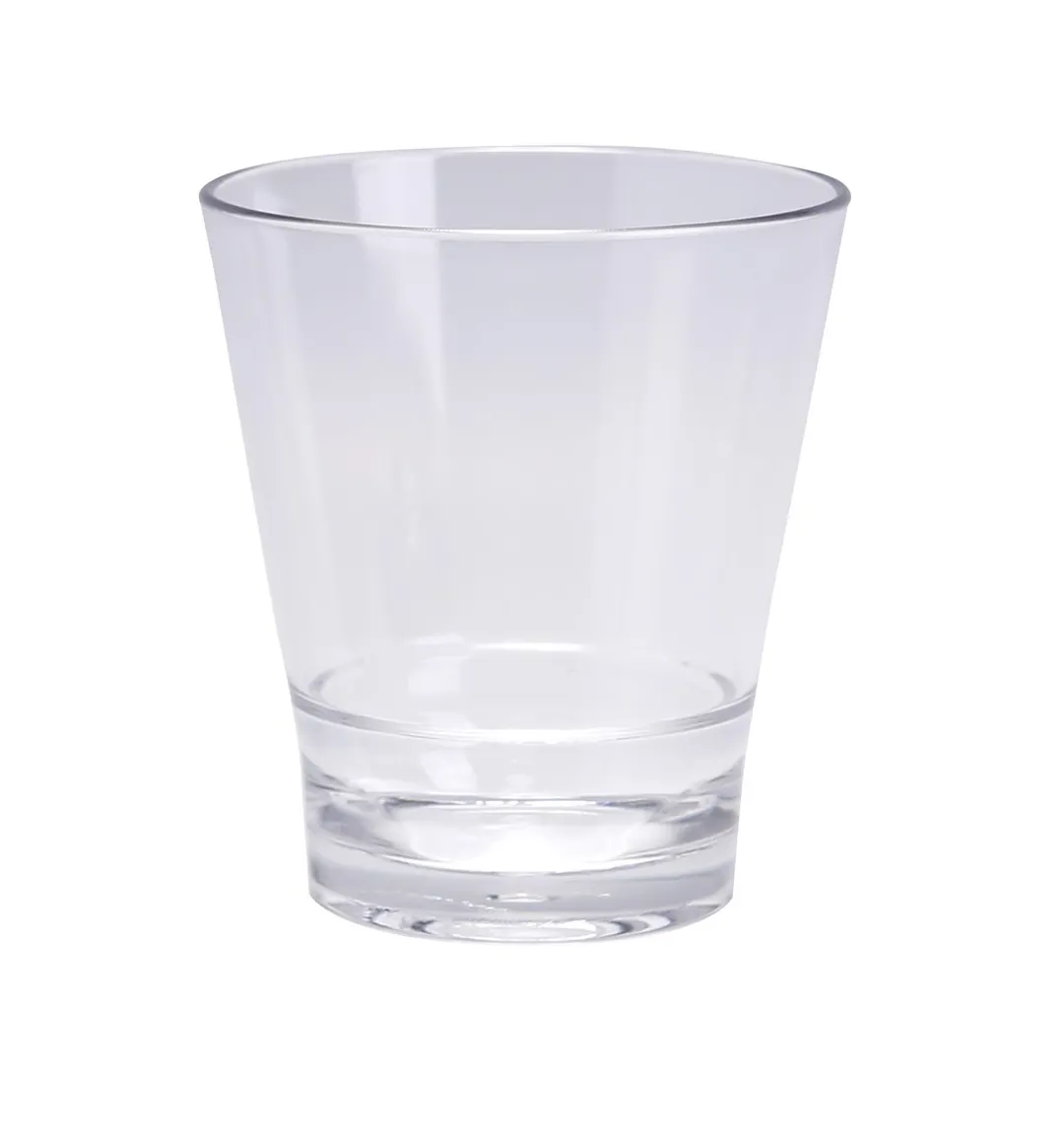 Yanco HA-209 - 9 Oz Clear SAN Plastic Rocks Glass, 3-1/4" Dia x 3-3/4" H - Dozen