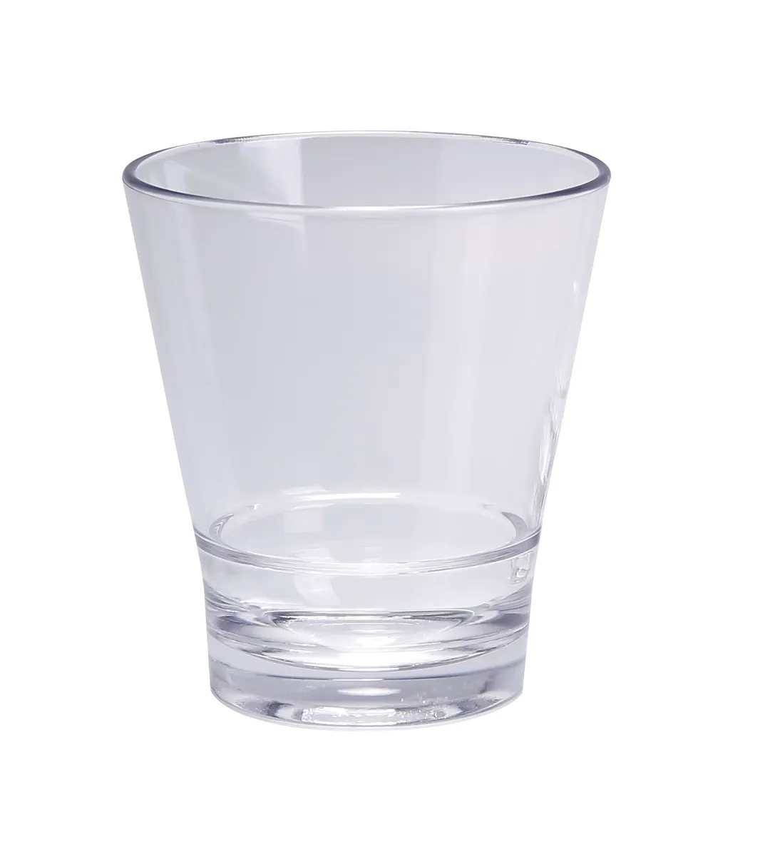 Yanco HA-212 12 oz Clear SAN Rocks Glass, 3-1/2" Dia x 4" H, Safe - Dozen
