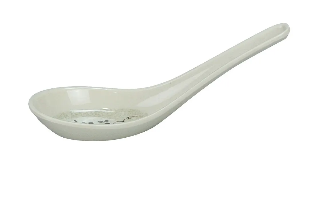 Yanco HO-7001 - Honda Chinese Soup Spoon, 5-1/2" Length, Melamine, Dishwasher Safe - Dozen