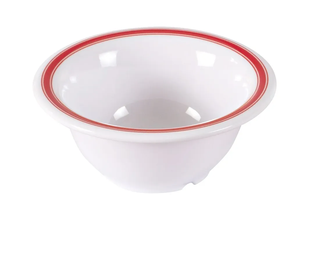 Yanco HS-5510 - 10 Oz Soup Bowl, 5-1/2" Dia x 2-1/4" H, White Melamine, Dishwasher Safe - Dozen