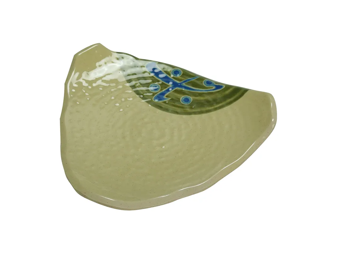Yanco JP-1508 Japanese Sushi Plate, Triangular 8" x 8" Melamine, Dishwasher Safe - Dozen