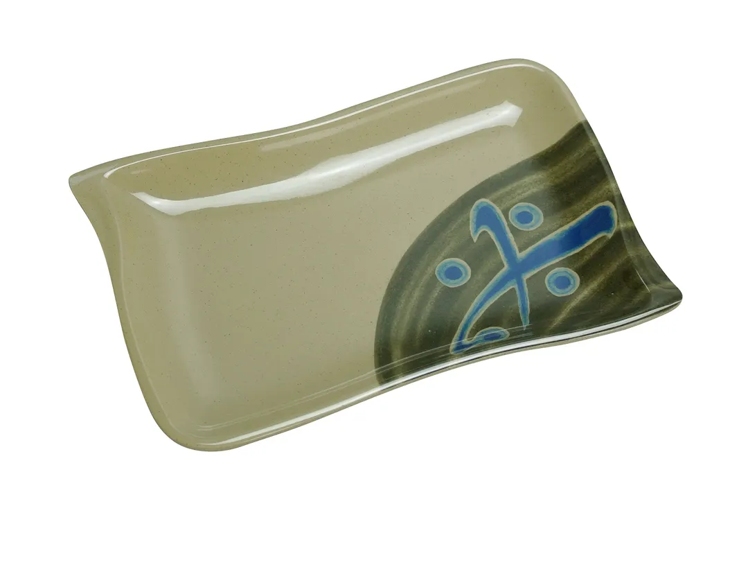 Yanco JP-1609 Japanese Plate, Rectangular 8-1/2" x 5-1/2", Melamine, Dishwasher Safe - Dozen