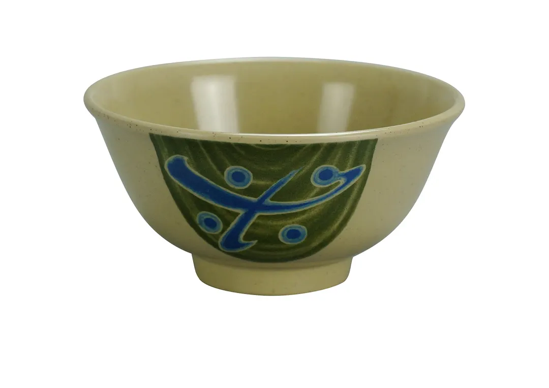 Yanco JP-5205 Japanese Rice Bowl, 14 oz (½ Qt) 5½" Dia x 2¼" H, Melamine, Dishwasher‑Safe - Dozen