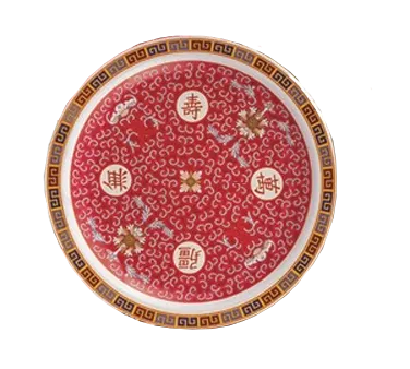 Yanco LG-1016 Longevity Plate, 16" Round Melamine Dinner Plate, Dishwasher Safe - Dozen