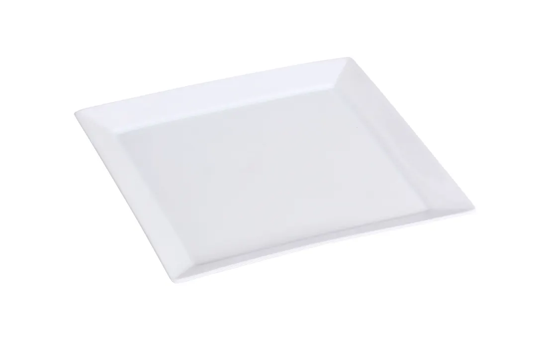 Yanco LK-105 Square China Plate 5-1/4" x 5-1/4" Bone White Dishwasher/Oven/Microwave Safe - Dozen