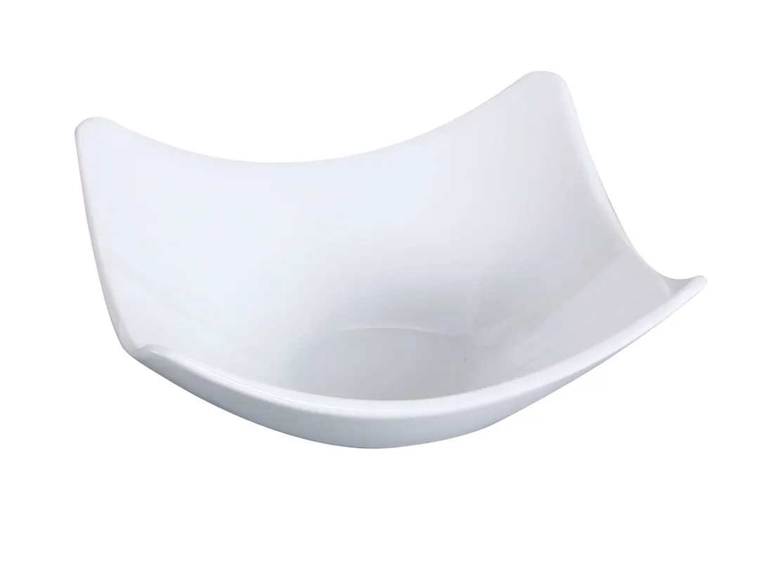 Yanco LK-308 China Salad Bowl, 25 Oz (8.25"×8.25"), Bone White, Dishwasher/Oven/MW Safe - Dozen