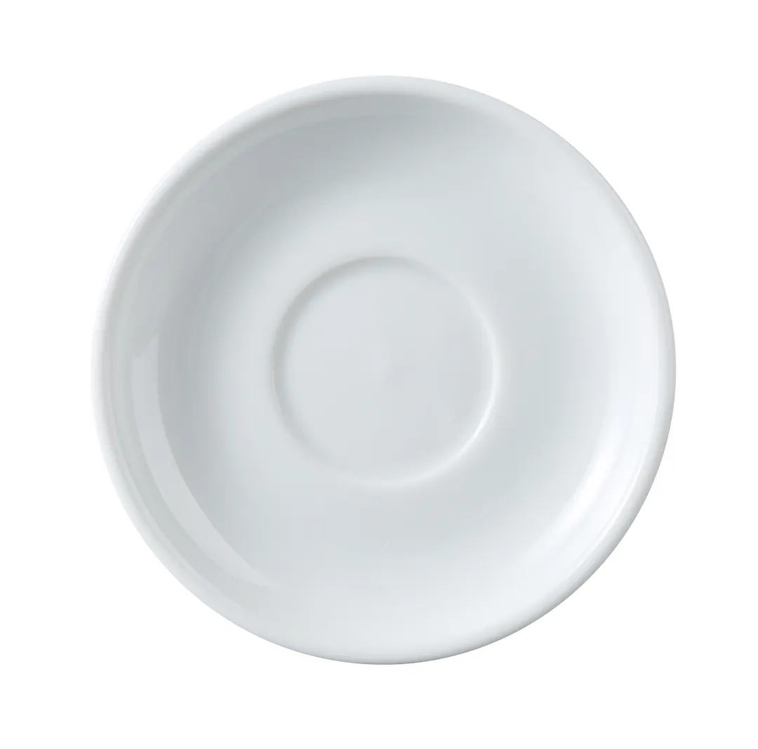 Yanco MA-2 Mayor Saucer 6" Round Porcelain White Narrow Rim Dishwasher Oven Microwave Safe - Dozen
