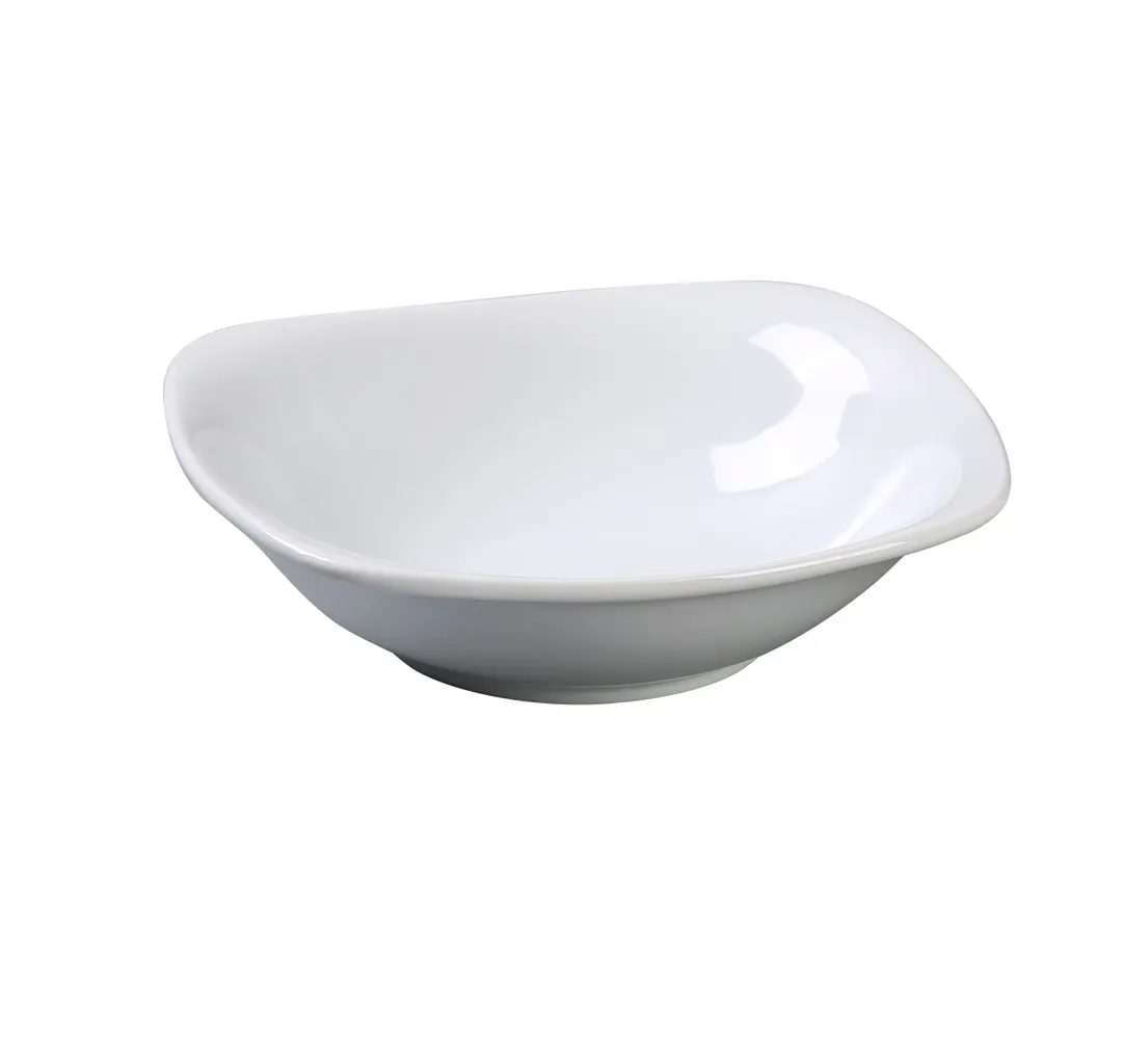 Yanco ML-2406 - 12 oz Porcelain Bowl, 6-1/2"x6-1/2"x1-3/4", White, Dishwasher Oven Safe - Dozen