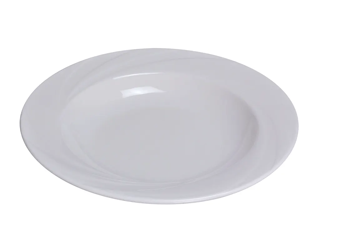 Yanco MM-120 - 12" Bone White Porcelain Round Pasta Bowl, 24 oz (12" dia) Dishwasher Safe - Dozen