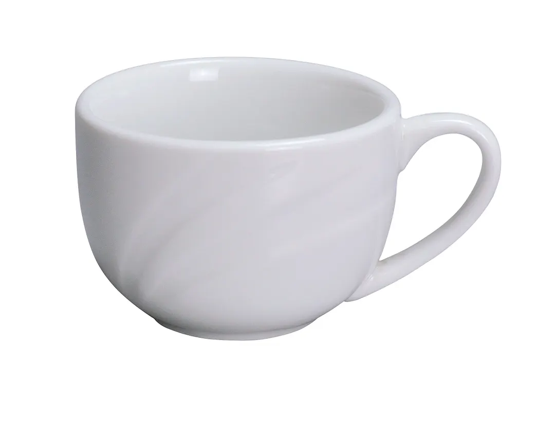 Yanco MM-54 - 3 Oz Bone‑White Porcelain Cup, 2-3/4" Dia., Dishwasher/MW Safe, Non‑Stack - Dozen