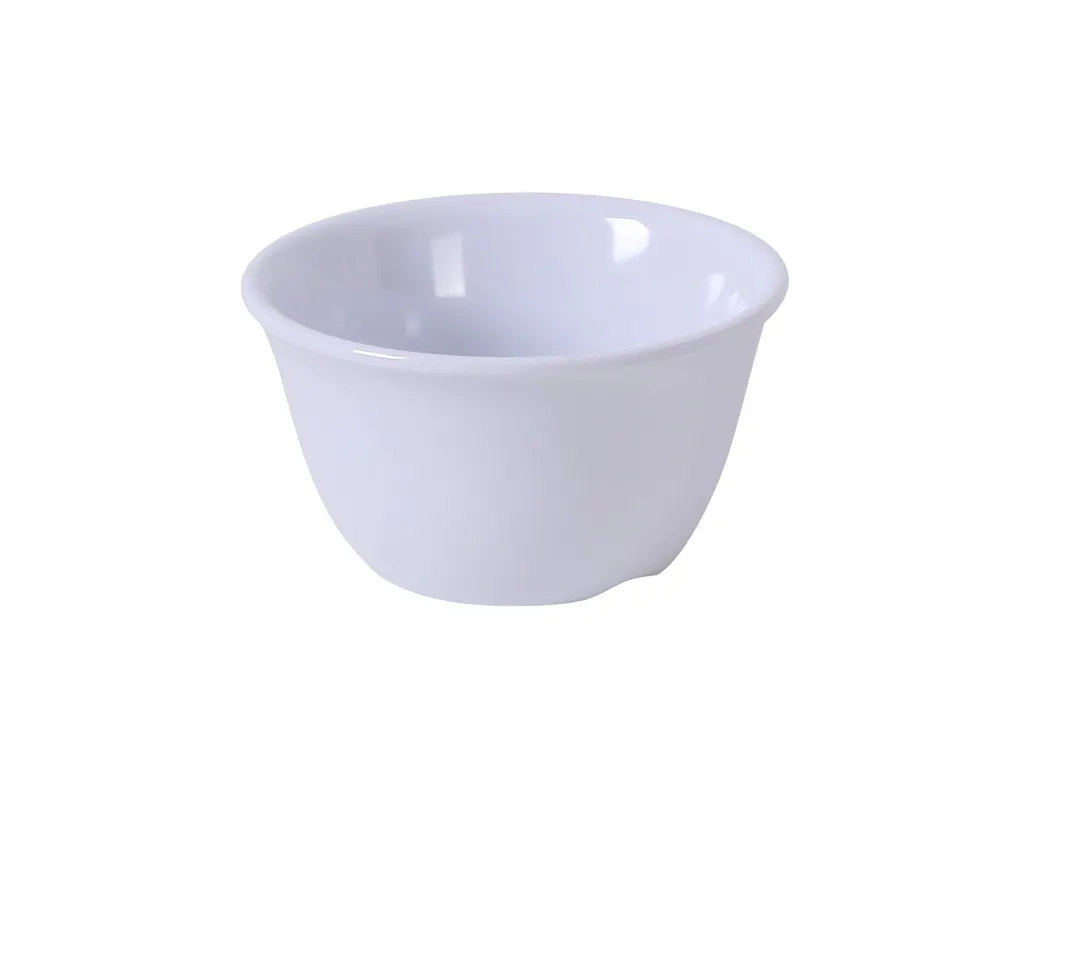 Yanco MS-303WT - 7 oz Bouillon Cup, 4" Dia x 2" H, White Melamine, Dishwasher Safe, NSF - Dozen