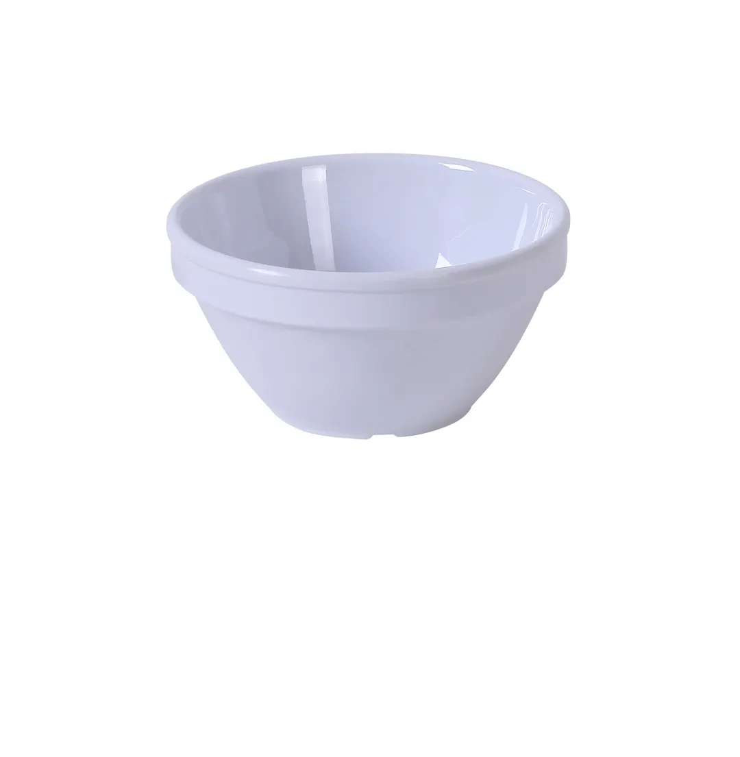 Yanco MS-313WT - 8 Oz Bouillon Cup, 4-1/4" Dia. x 2-1/4" H White Melamine, Dishwasher Safe - Dozen