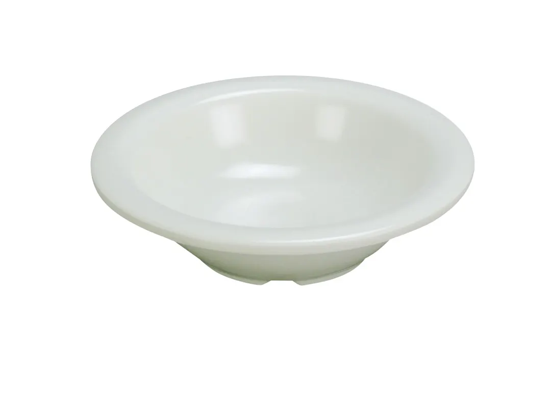 Yanco MS-5608IV - 6" Ivory Melamine Round Salad Bowl, 8 oz, Dishwasher Safe, NSF - Dozen