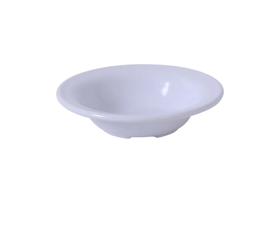 Yanco MS-5608WT - 6" White Melamine Salad Bowl, 8 oz, Heavy‑Duty, Dishwasher Safe - Dozen