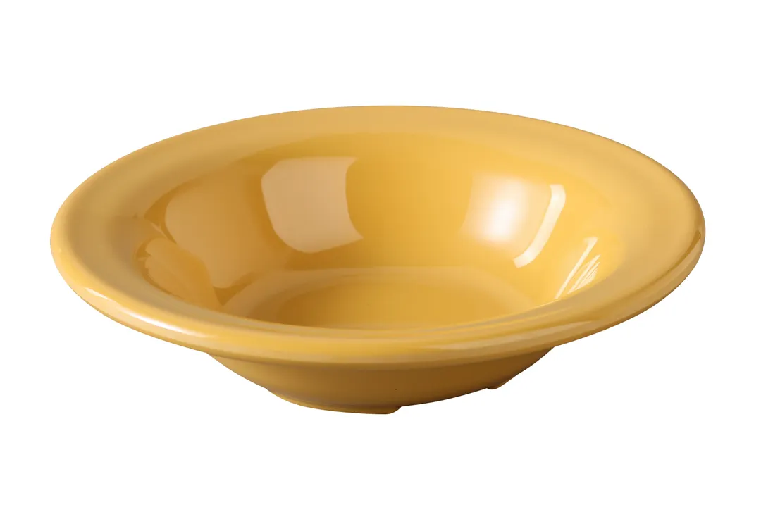 Yanco MS-5608YL - 6" Yellow Melamine Salad Bowl, 8 oz, Heavy‑Duty, Dishwasher Safe, NSF - Dozen