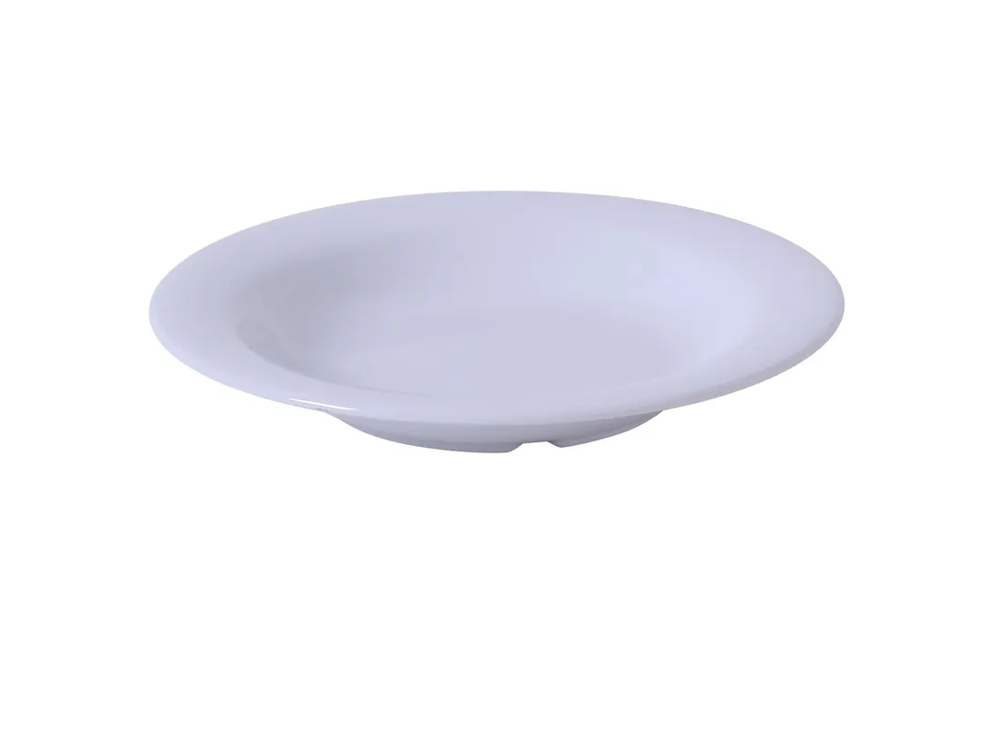 Yanco MS-5809WT Pasta Bowl, 13 oz (9-1/4" Dia) White Melamine Dishwasher Safe NSF - Dozen