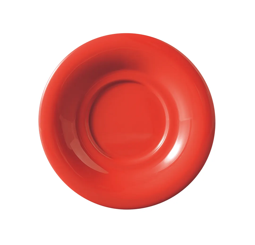 Yanco MS-9303RD Plastic Saucer, 5.5" Melamine, Heavy‑Duty Red, Dishwasher Safe NSF - Dozen