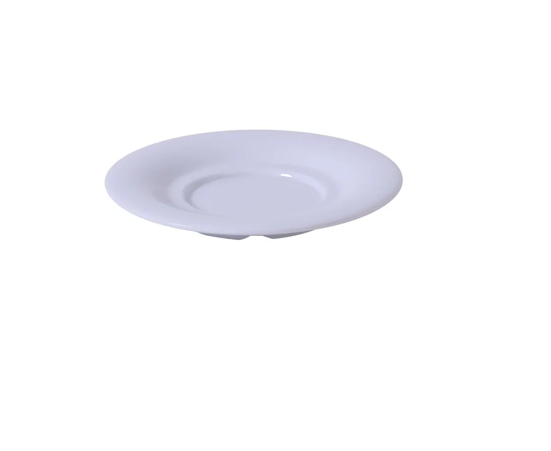 Yanco MS-9303WT - 5½" White Melamine Saucer, Heavy Duty, Dishwasher Safe - Dozen