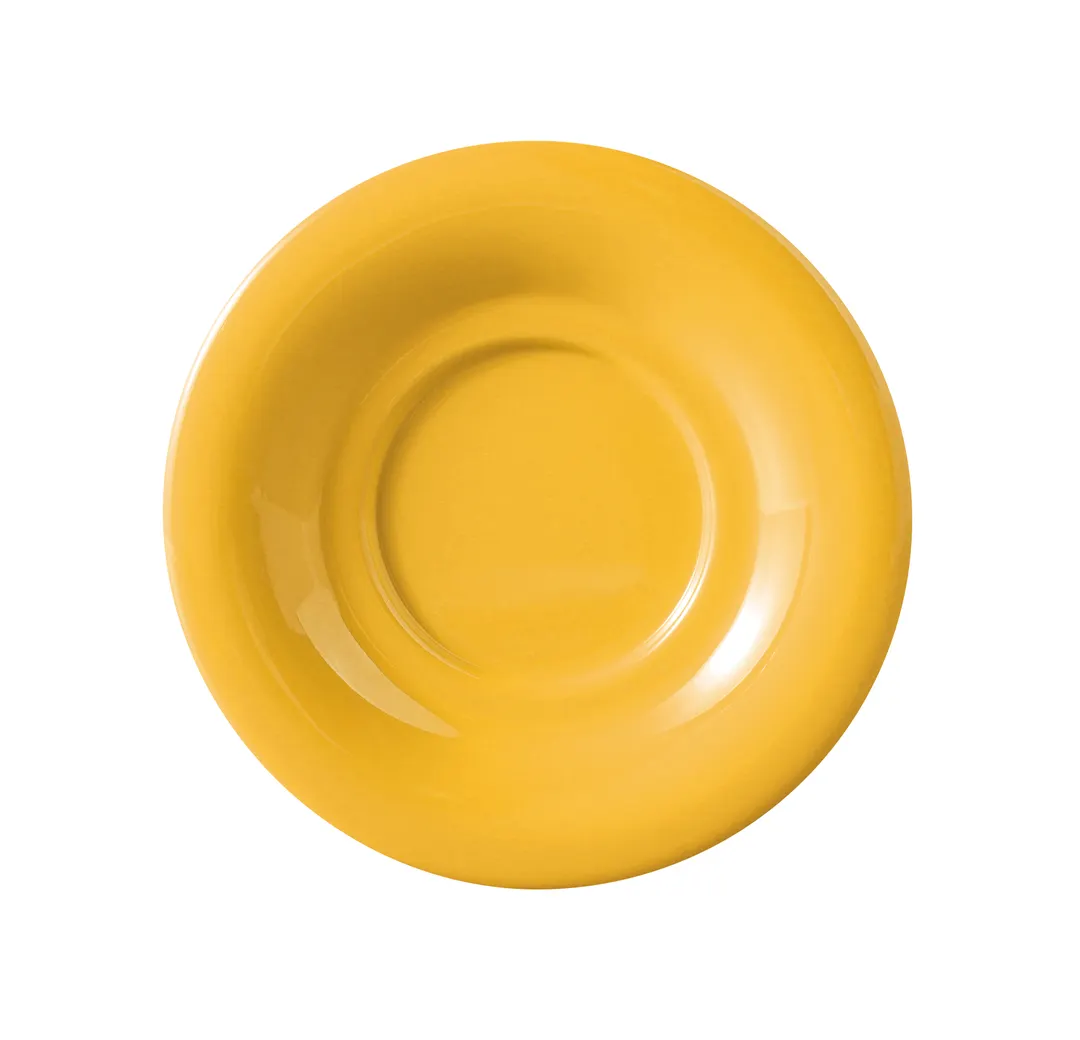 Yanco MS-9303YL - 5½" Yellow Melamine Saucer, Heavy‑Duty, Dishwasher Safe, NSF - Dozen