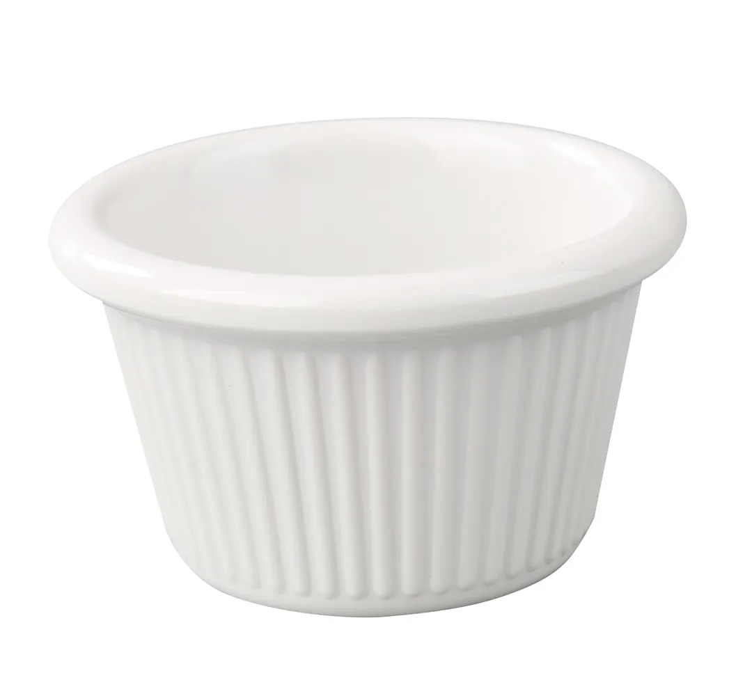 Yanco NC-507B Ramekin, 1.5‑Oz (2‑1/2" Dia x 1‑1/4" H) Bone White Melamine, Dishwasher Safe - Dozen