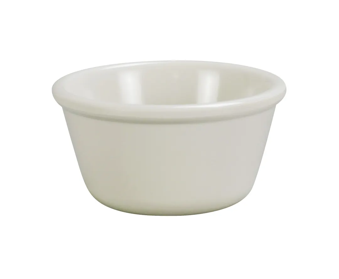 Yanco NC-536B Ramekin, 2‑Oz, 2‑7/8" Dia x 1‑1/4" H, White Melamine, Dishwasher Safe - Dozen
