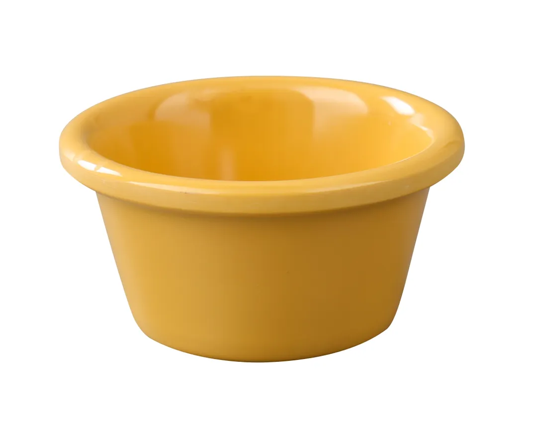 Yanco NC-536YW - 2 oz Yellow Melamine Ramekin, 2-7/8" Dia x 1-1/2" H, Dishwasher Safe - Dozen