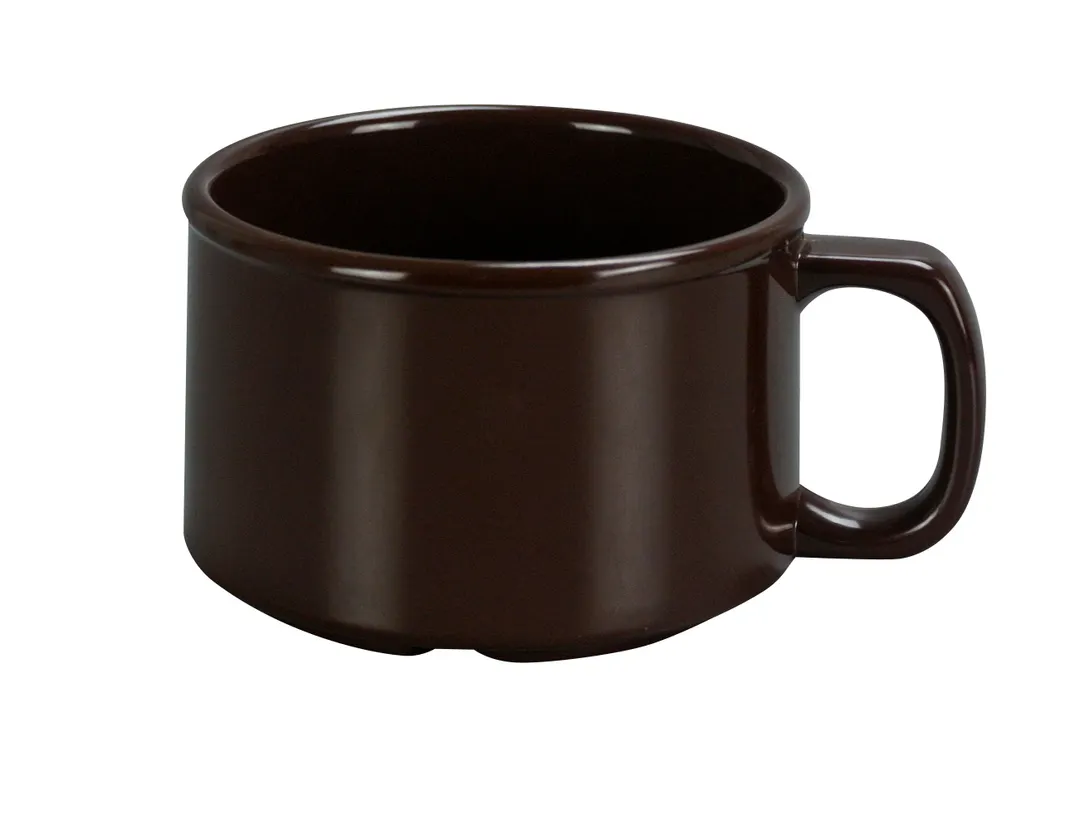 Yanco NC-9014C - 12 oz Brown Melamine Mug, 4" Dia x 2-3/4" H, Handle, Dishwasher Safe - Dozen