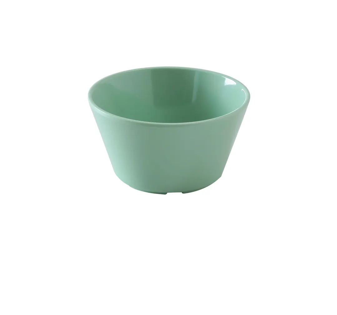 Yanco NS-302G - 8 Oz Green Melamine Bouillon Cup, 3-7/8" Dia X 2" H, Dishwasher Safe, NSF - Dozen