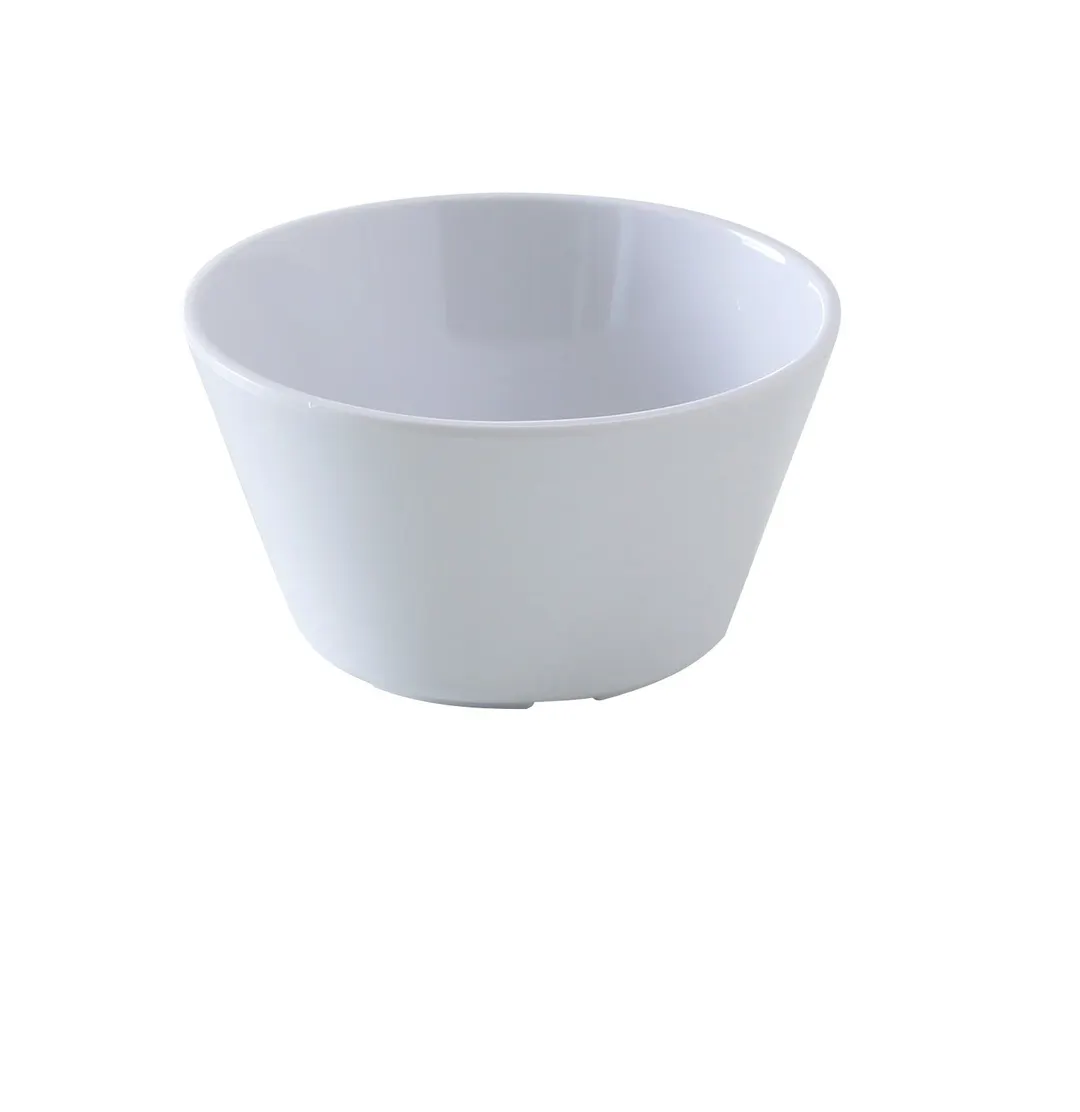 Yanco NS-302W - 8 Oz White Melamine Bouillon Cup, 3-7/8" Dia x 2" H, Dishwasher Safe - Dozen