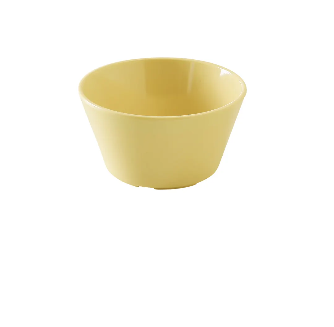 Yanco NS-302Y - 8 Oz Yellow Melamine Bouillon Cup, 3-7/8" Dia X 2" H, Dishwasher Safe, NSF - Dozen