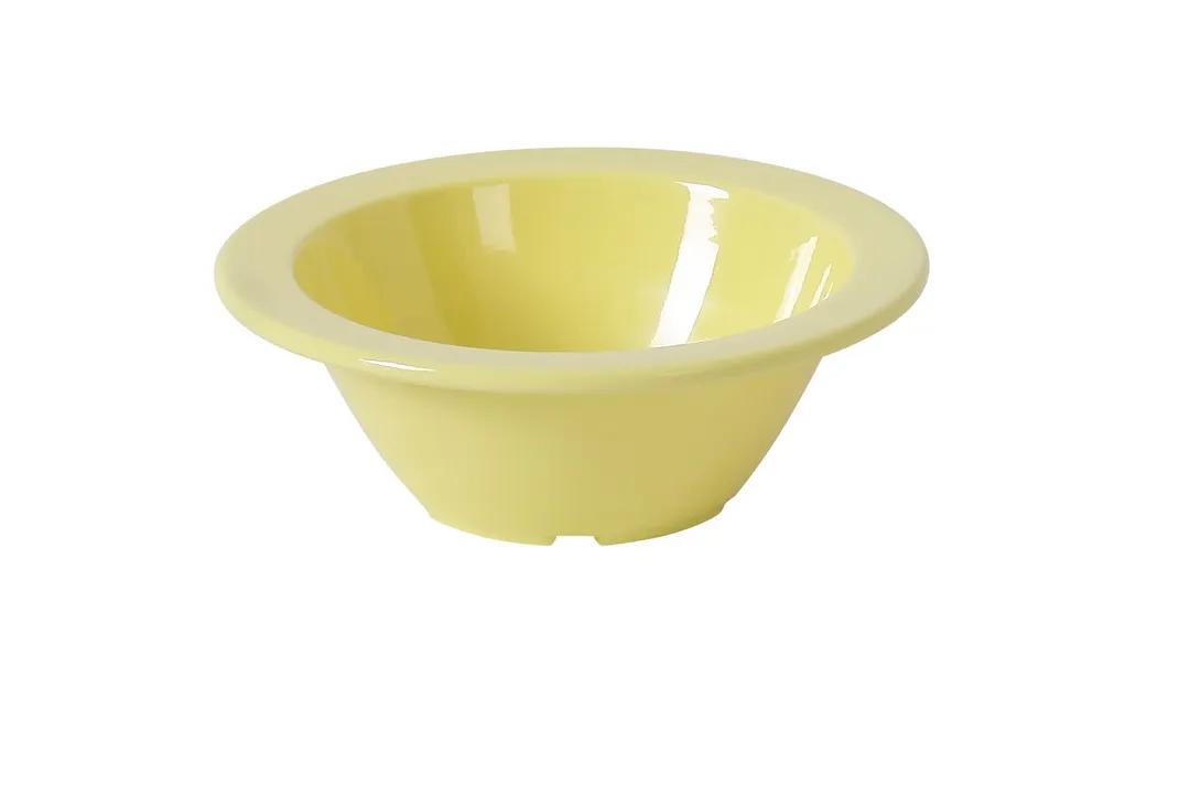 Yanco NS-303Y - 4‑3/4" Dia x 1‑1/4" Yellow Melamine Bowl, 4‑5 Oz, Dishwasher Safe, NSF - Dozen