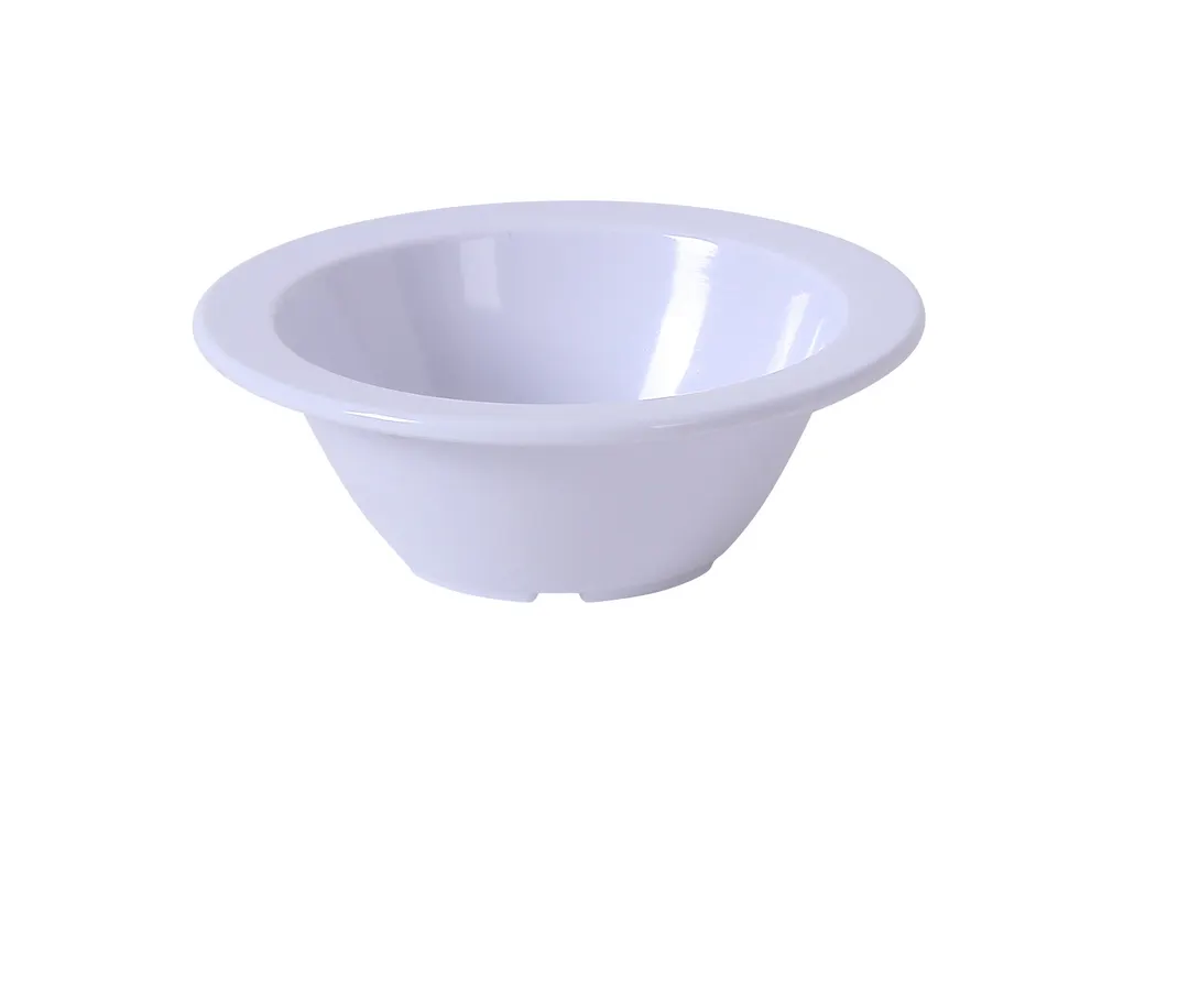 Yanco NS-304W - 5 Oz Melamine Fruit Bowl, 4-3/4" Dia. x 1-1/2" H, White, NSF - Dozen