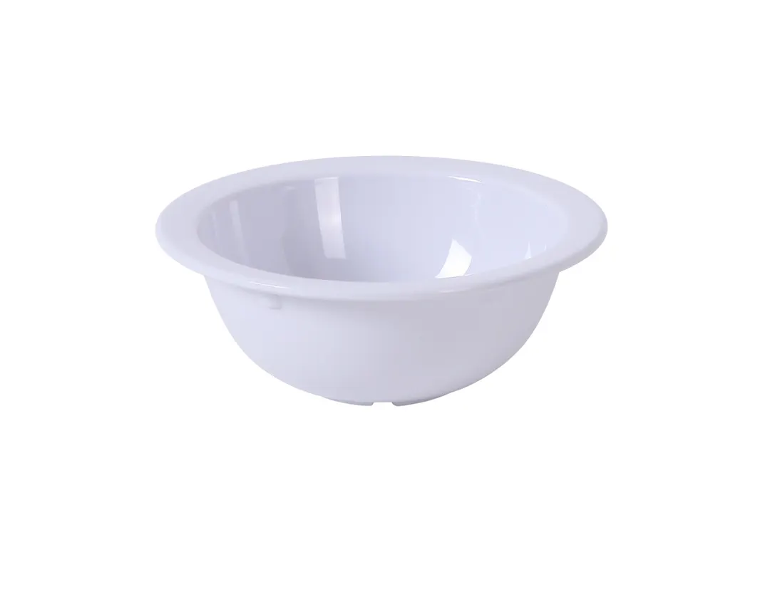 Yanco NS-305W - 10 oz White Melamine Bowl, 5-5/8" Dia x 2" H, Dishwasher Safe, NSF - Dozen