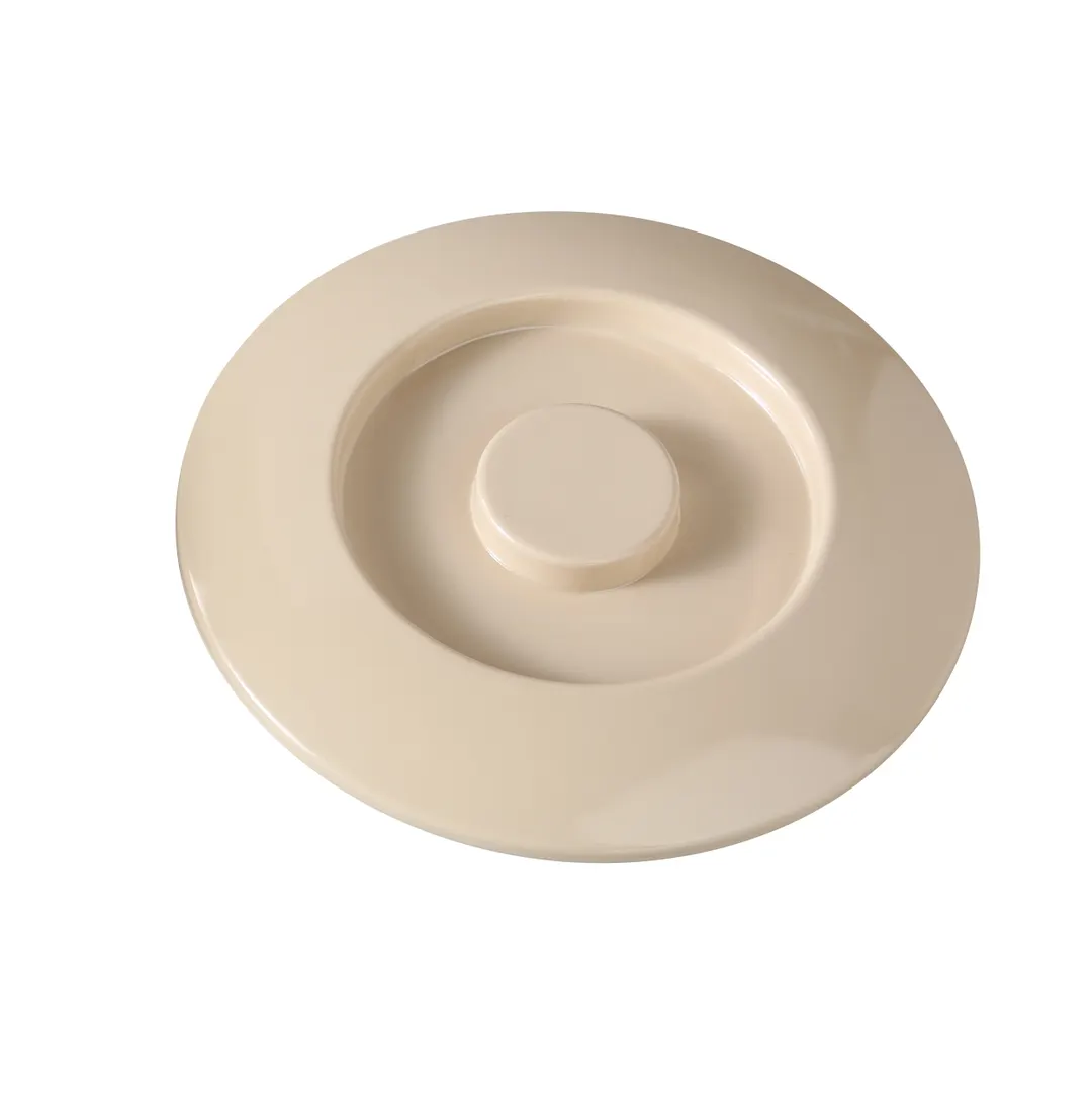 Yanco NS-608CT - 8" Tan Melamine Tortilla Server Lid, Dishwasher Safe, NSF - Dozen