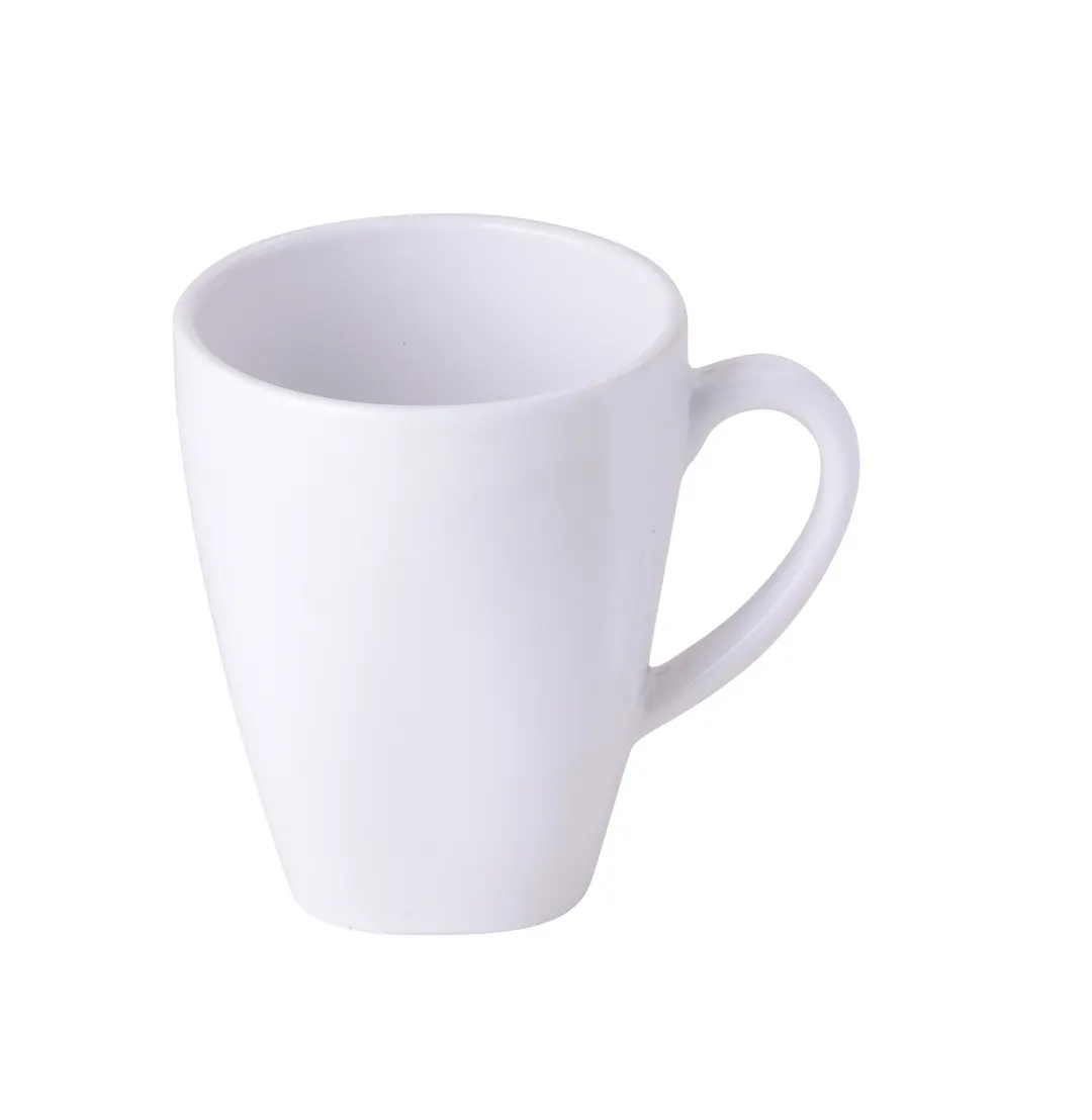 Yanco NS-9110W - 10 Oz White Melamine Mug, 3-1/4" Dia. X 4" H, Round, Dishwasher Safe, NSF, - Dozen