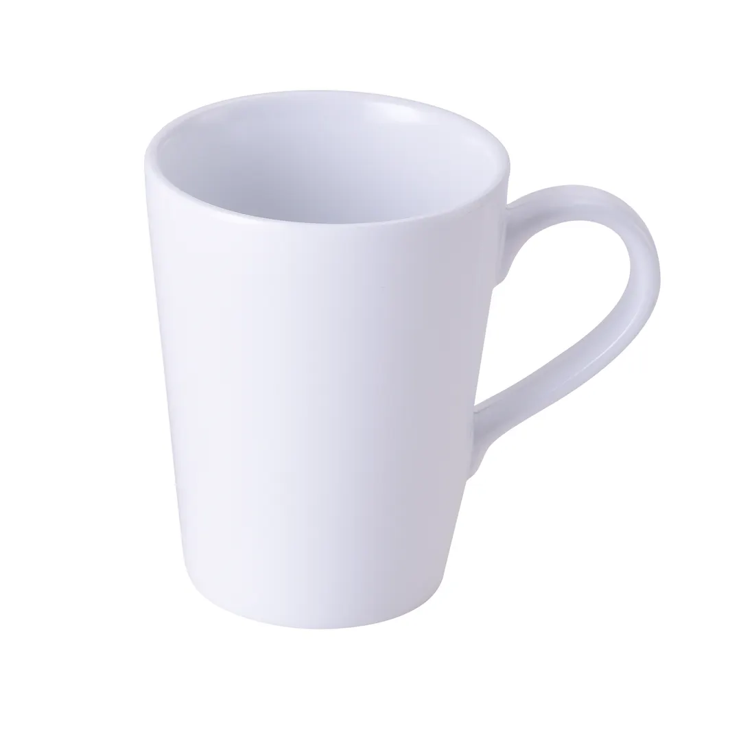 Yanco NS-9112W - 12 Oz White Melamine Mug, 3-1/2" Dia x 4-1/2" H, Dishwasher Safe, NSF - Dozen