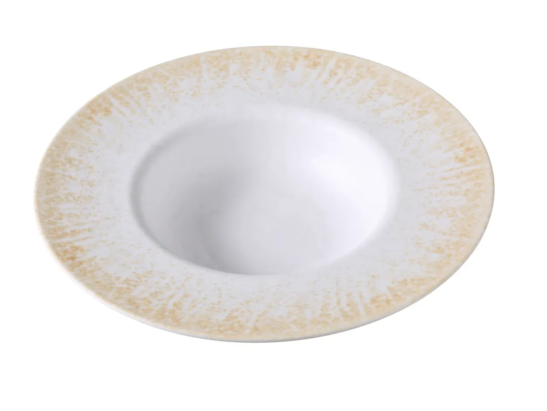 Yanco OP-511 - 20 oz Two‑Tone Melamine Soup Bowl, 11½" Dia x 2¼" H, Dishwasher Safe - Dozen